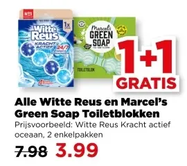 Witte Reus en Marcel's Green Soap Toiletblokken