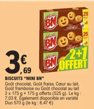 Offre: Biscuits "Mini BN"