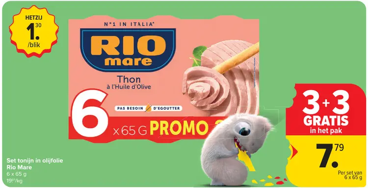 Promotie: Tonijn in olijfolie