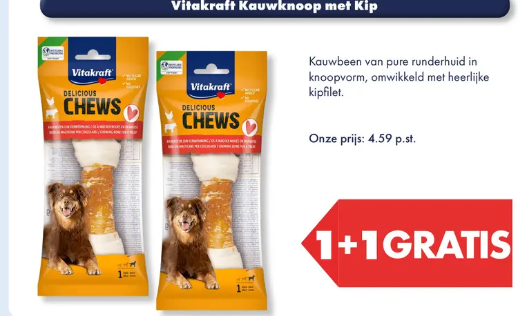 Aanbieding: Vitakraft Kauwknoop met Kip