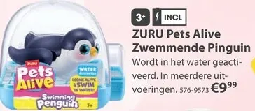 Aanbieding: ZURU Pets Alive Zwemmende Pinguin