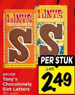 Aanbieding: Tony's Chocolonely Sint Letters