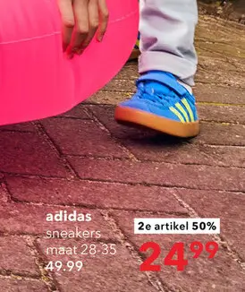 Aanbieding: Adidas VL Court 3.0 meisjes sneakers blauw groen