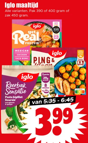 Aanbieding: Iglo maaltijd