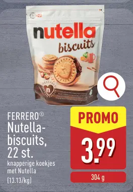 Promotie: Nutella-biscuits