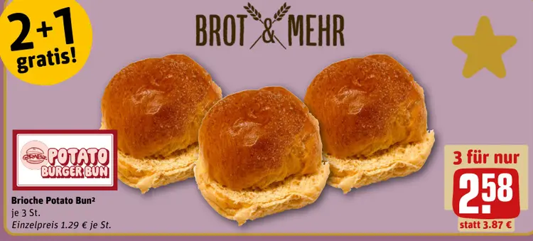 Aanbieding: Brioche Potato Bun