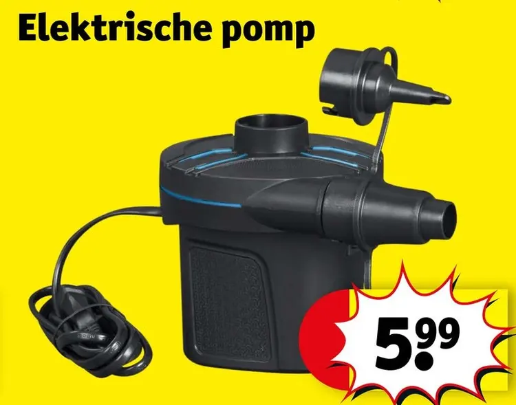 Promotie: Elektrische pomp