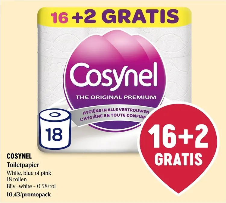 Promotie: Cosynel Toiletpapier