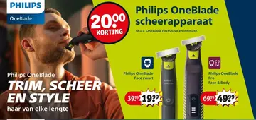 Aanbieding: Philips OneBlade scheerapparaat