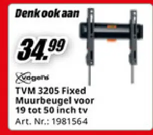 Aanbieding: TVM 3205 Fixed Muurbeugel
