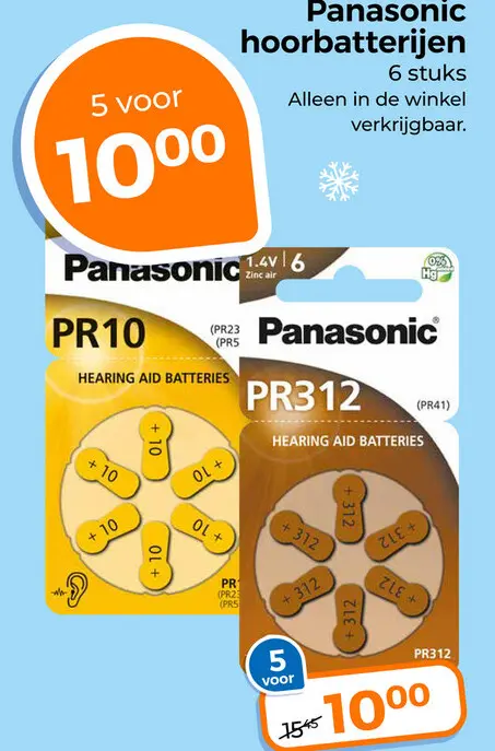 Aanbieding: hoorbatterijen