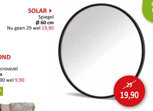 Aanbieding: Solar Spiegel 60 cm diameter
