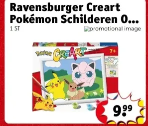 Aanbieding: Ravensburger Creart Pokémon Schilderen Op Nummer