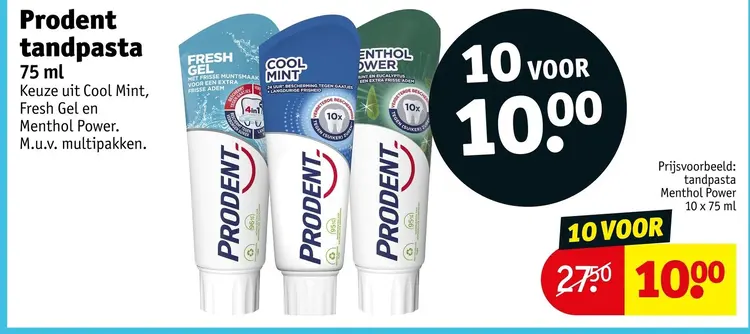 Aanbieding: Prodent tandpasta