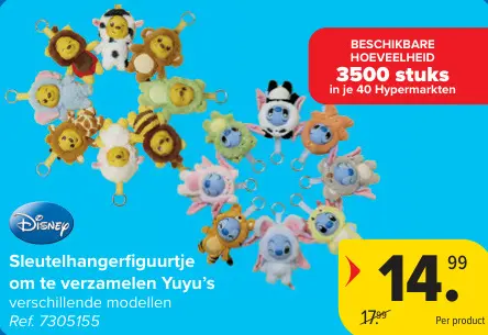 Promotie: Sleutelhangerfiguurtje om te verzamelen Yuyu's