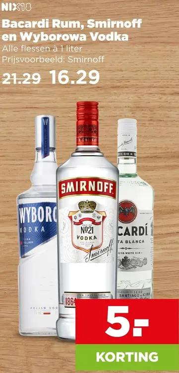 Aanbieding: Rum en Vodka