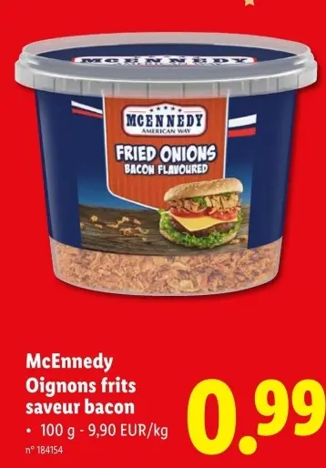 Offre: Oignons frits saveur bacon