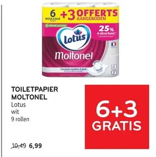 Promotie: Toiletpapier Moltonel