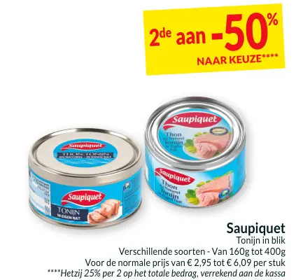 Promotie: Tonijn in blik