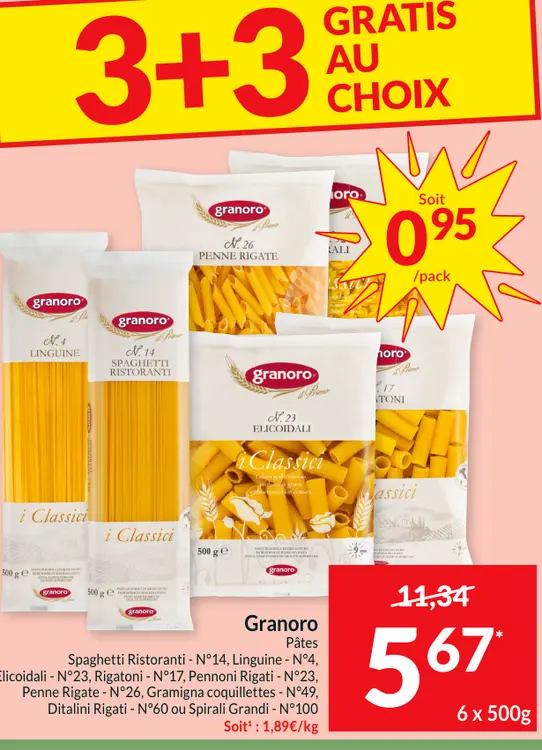 Offre: Granoro Pâtes