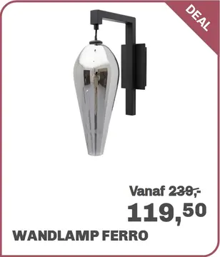 Aanbieding: Wandlamp Ferro