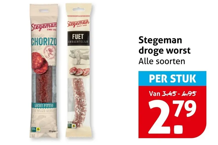 Aanbieding: Droge worst