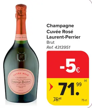 Promotie: Champagne Cuvée Rosé Brut