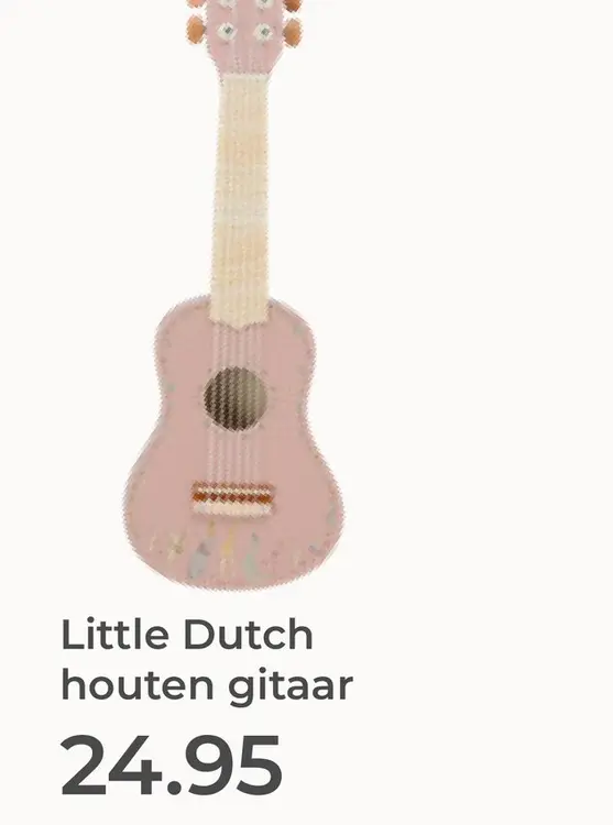 Aanbieding: Little Dutch houten gitaar