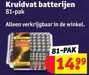 Promotie: Kruidvat batterijen