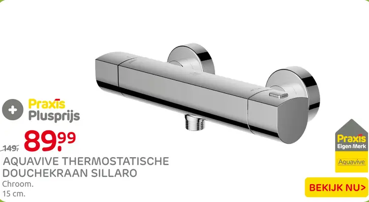 Aanbieding: Thermostatische Douchekraan Sillaro