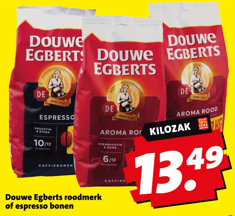 Aanbieding: Roodmerk of espresso bonen