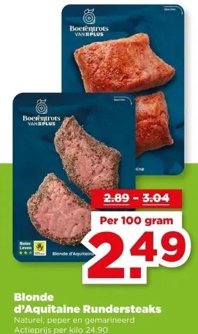 Blonde d'Aquitaine Rundersteaks