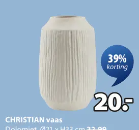 Aanbieding: CHRISTIAN vaas