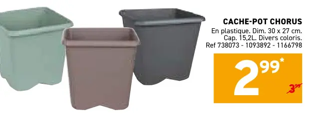 Offre: Cache-pot chorus