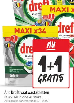 Aanbieding: Alle Dreft vaatwastabletten