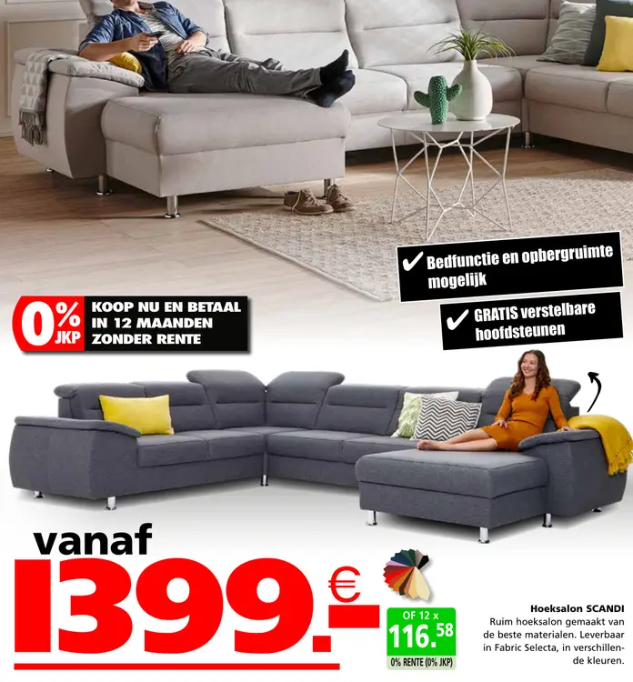 Promotie: Hoeksalon SCANDI