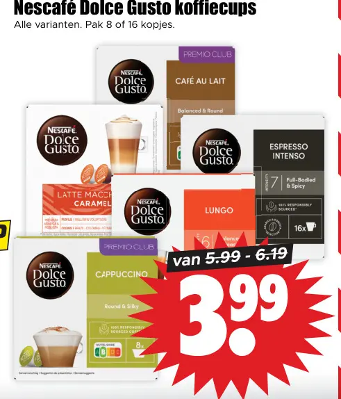 Aanbieding: Dolce Gusto koffiecups