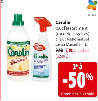 Offre: Carolin tout l'assortiment