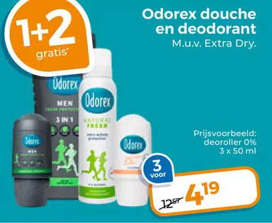 Aanbieding: Odorex douche en deodorant