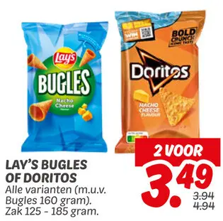 Aanbieding: Lay's Bugles of Doritos