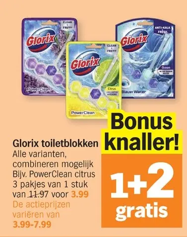 Promotie: Glorix toiletblokken