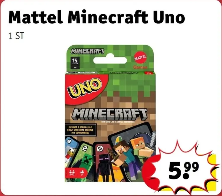 Promotie: Minecraft Uno