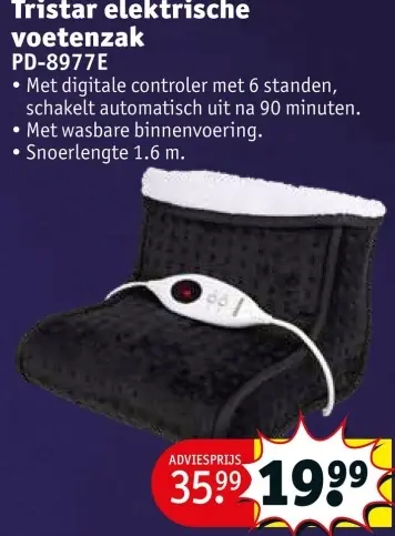 Aanbieding: elektrische voetenzak