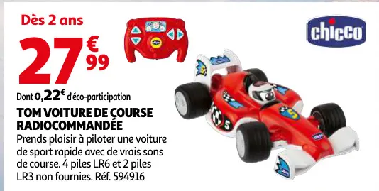 Offre: Tom voiture de course radiocommandée