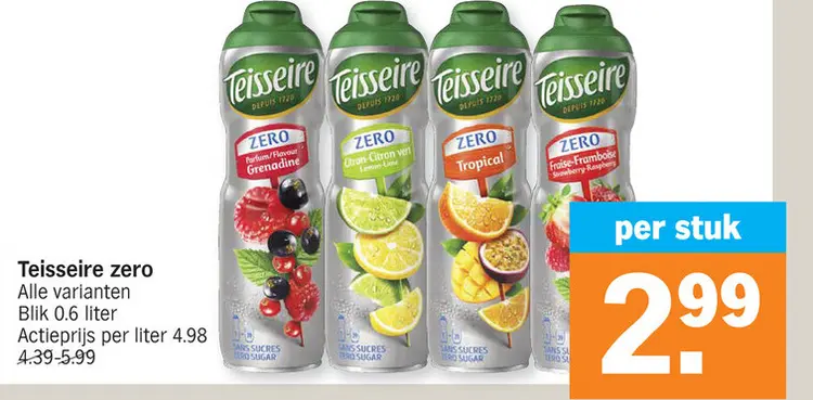 Aanbieding: Teisseire zero