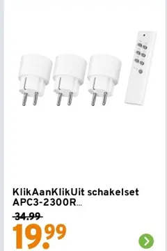 Aanbieding: KlikAanKlikUit schakelset APC3-2300R