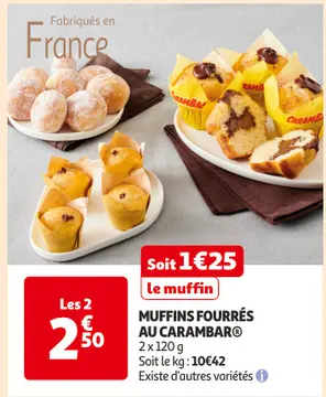 Aanbieding: MUFFINS FOURRÉS AU CARAMBAR®