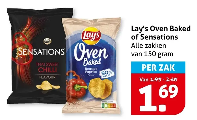 Aanbieding: Lay's Oven Baked of Sensations