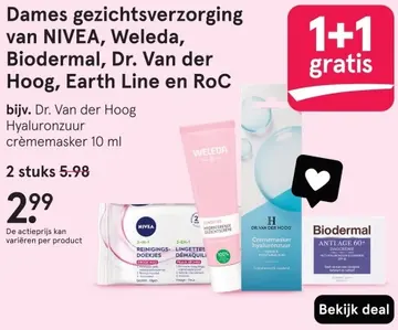 Aanbieding: Dames gezichtsverzorging