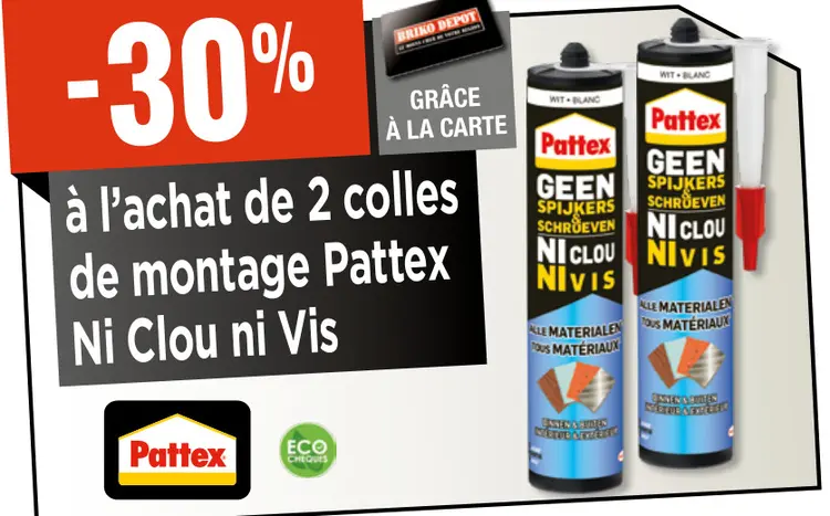 Offre: Montage Pattex Ni Clou ni Vis
